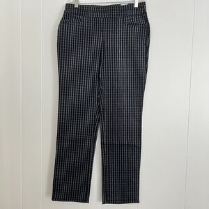 Apt.9 Straight Leg Mid-Rise Window Pane "Tummy Control" Pants 6P NWT